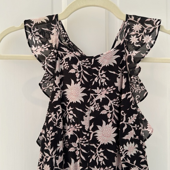 Ulla Johnson black dress w/ flowers; in excellent condition; size 4 - Picture 2 of 4